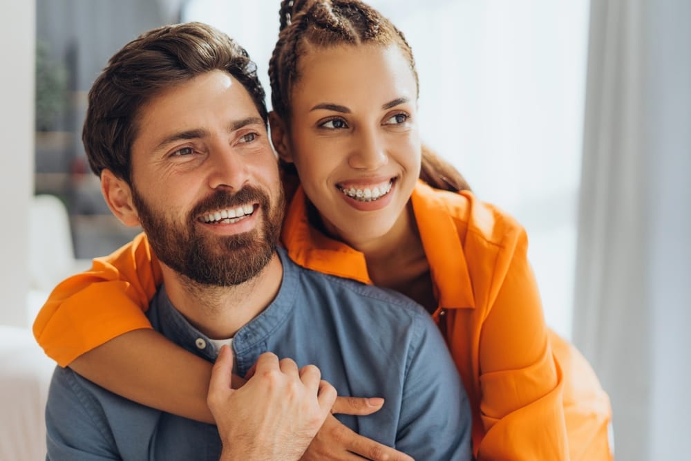Couple hugging for a photo - Wisdom Teeth Removal in Columbus, Ohio